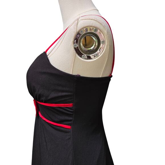 City Triangles Vtg 90s Y2K Whimsigoth Goth Witchy Babydoll Bow Dress S Holiday - Picture 3 of 12